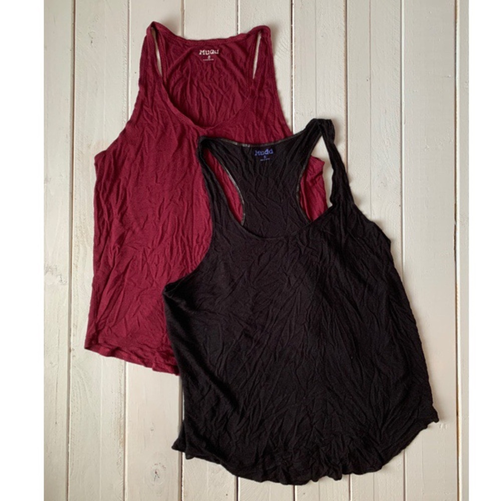 👙Mudd Thin Layer Tanks - Set of 2 - Size S